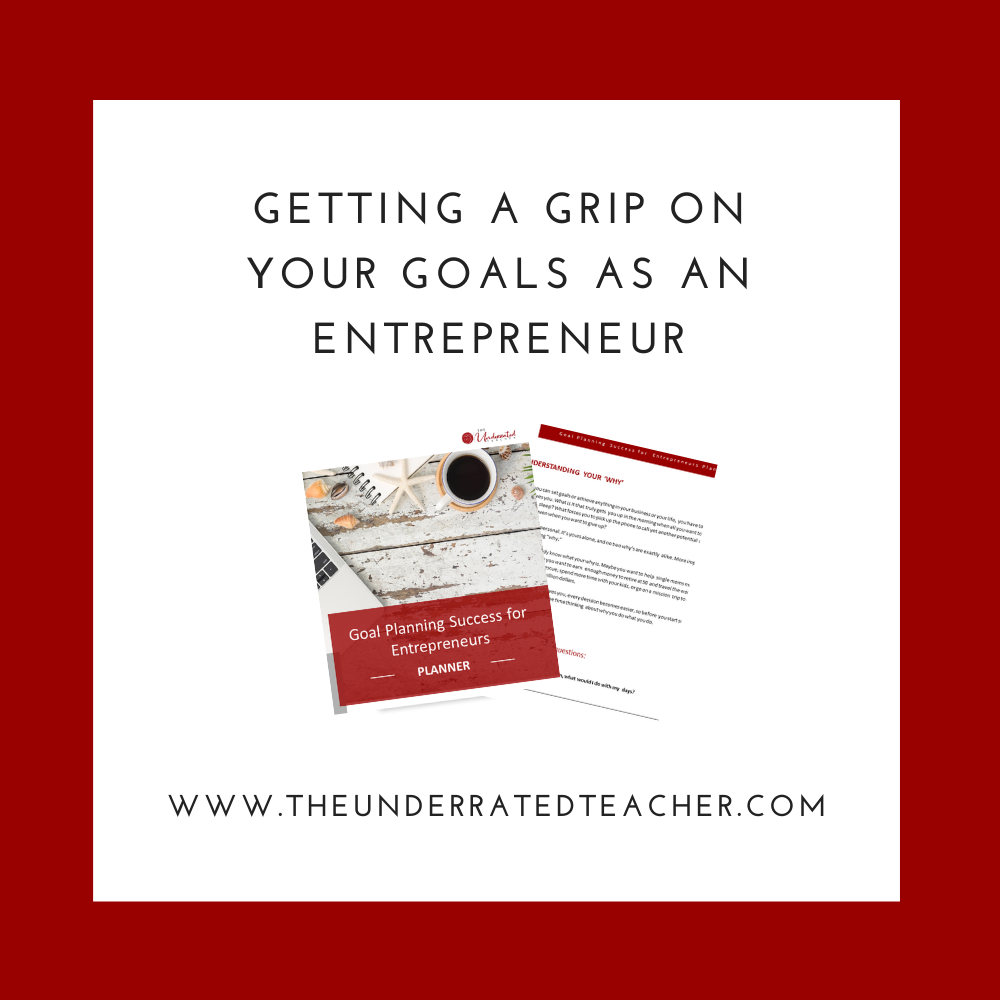 Getting a Grip on Your Goals as an Entrepreneur ~ The Underrated Teacher